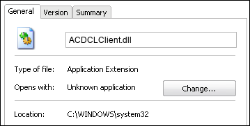 ACDCLClient.dll properties