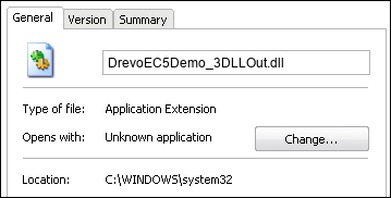 DrevoEC5Demo_3DLLOut.dll properties