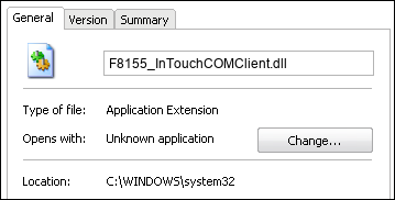F8155_InTouchCOMClient.dll properties