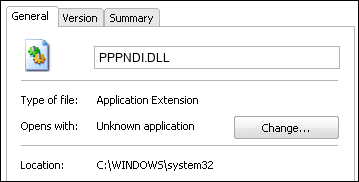 PPPNDI.DLL properties