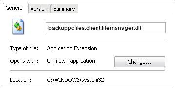 backuppcfiles.client.filemanager.dll properties