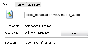 boost_serialization-vc90-mt-p-1_33.dll properties