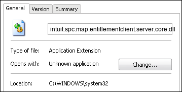 intuit.spc.map.entitlementclient.server.core.dll properties