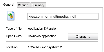 kies.common.multimedia.ni.dll properties
