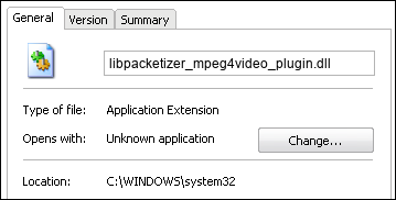 libpacketizer_mpeg4video_plugin.dll properties
