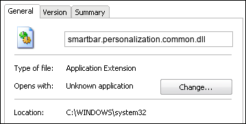 smartbar.personalization.common.dll properties