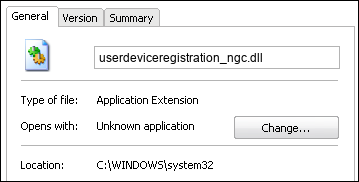 userdeviceregistration_ngc.dll properties