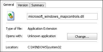microsoft_windows_mapcontrols.dll properties