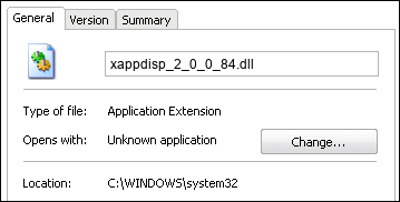 xappdisp_2_0_0_84.dll properties
